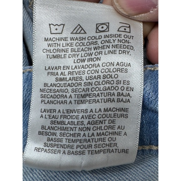 Lee Denim Shorts Women's Medium M High Waist Light Wash Zip Front Pockets Cute - Picture 5 of 7